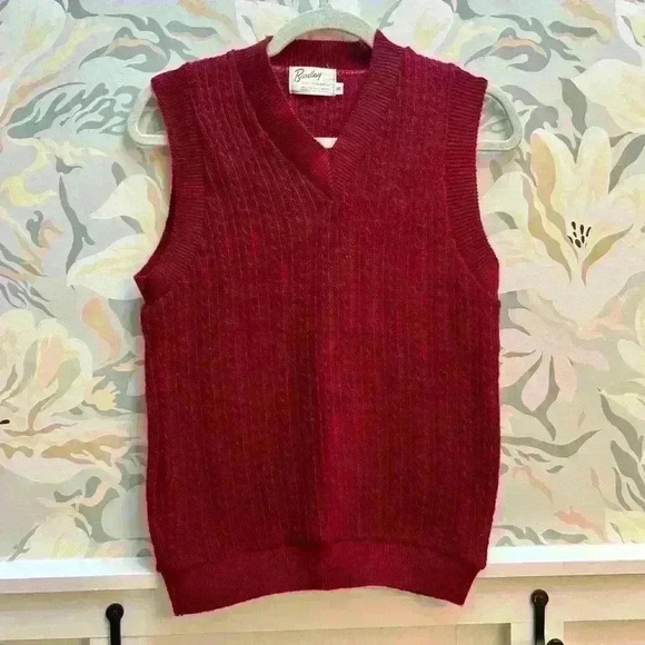 Vintage Sweaters - Vintage Barclay 70’s Sweater Vest- Rare, Size S